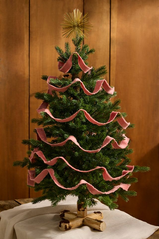 Artificial Wooden Base Miniature Fir Tree #3