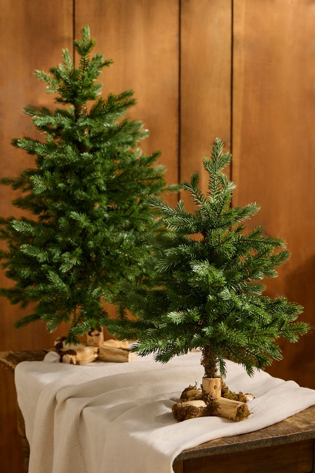 Artificial Wooden Base Miniature Fir Tree #4
