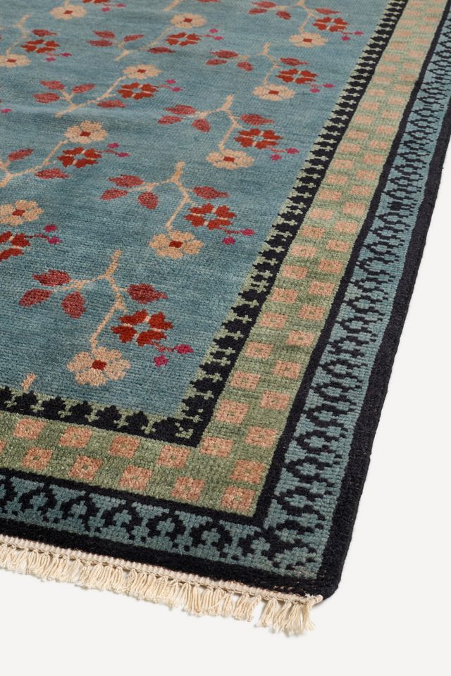 Kirsten Hand-Knotted Wool Floral Rug #2