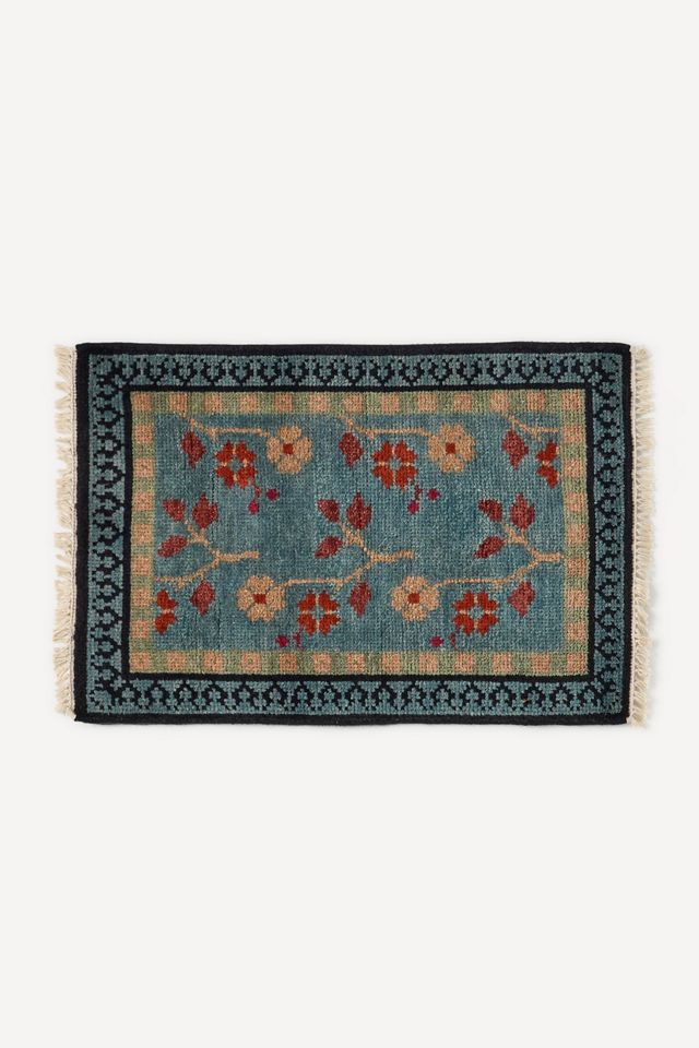 Kirsten Hand-Knotted Wool Floral Rug #3