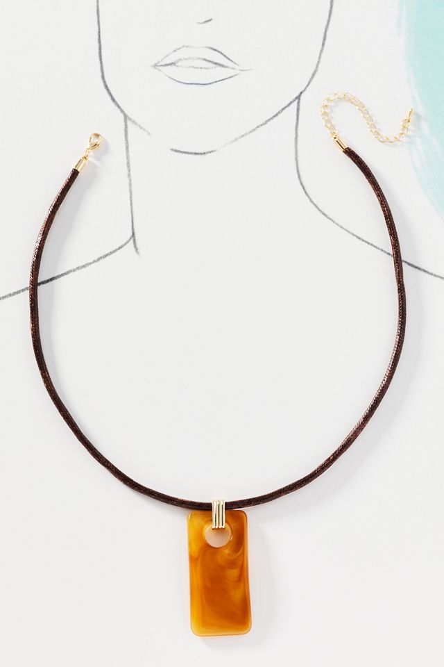 8 Other Reasons Stone Pendant Necklace #2
