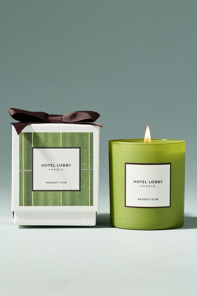Hotel Lobby Fresh Racquet Club Boxed Glass Candle #1