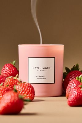 Hotel Lobby Fruity Nantucket Strawberry Fields Glass Candle