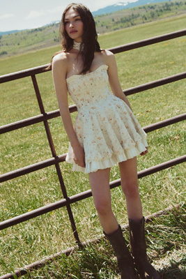 Riu Collar ponte short dress ベージュ Rちゃん V. Chapman x Kristopher Brock Mallorca Mini Dress | Anthropologie