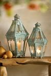 Verdigris Footed Mesh Lantern
