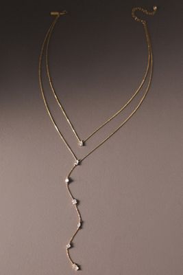 Set & Stones Layered Lariat Necklace