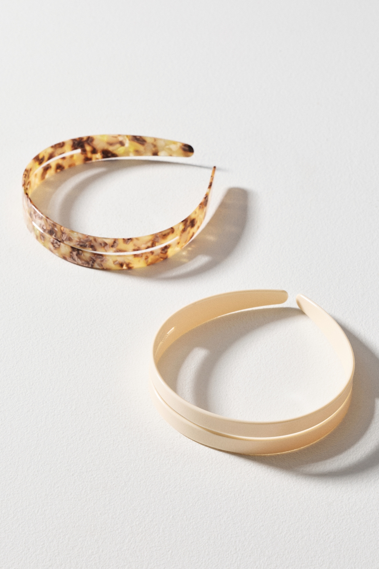 Wide Resin Headbands, Set of 2