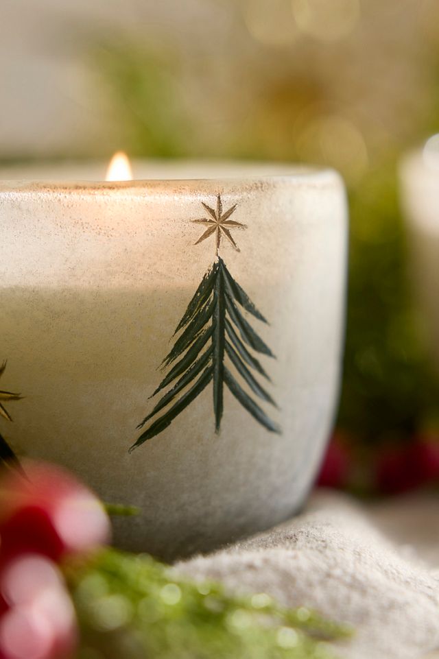 Festive Balsam Cedarwood Glass Candles, Set of 6 #1