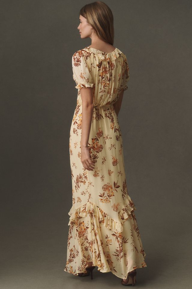 BHLDN Short-Sleeve Ruffle Maxi Dress #2