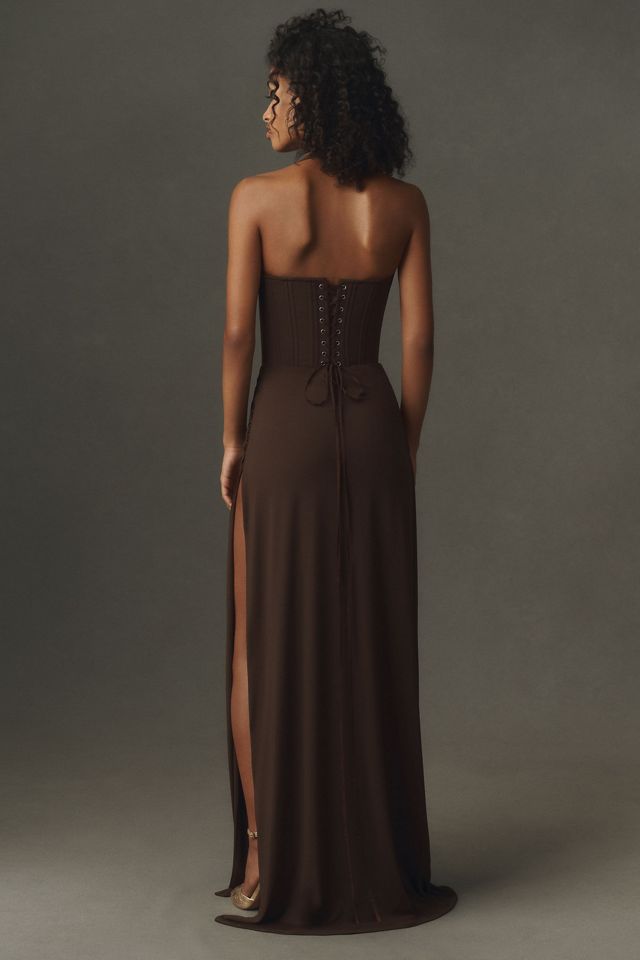 Deme by Gabriella Plumeria Halter Maxi Dress #1