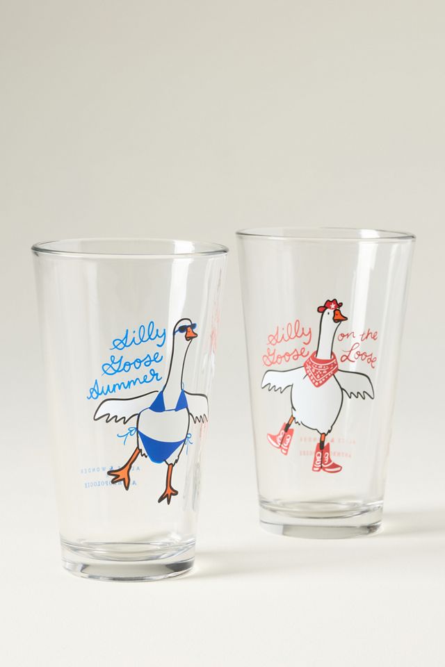Alice & Wonder Silly Goose Pint Glass #3
