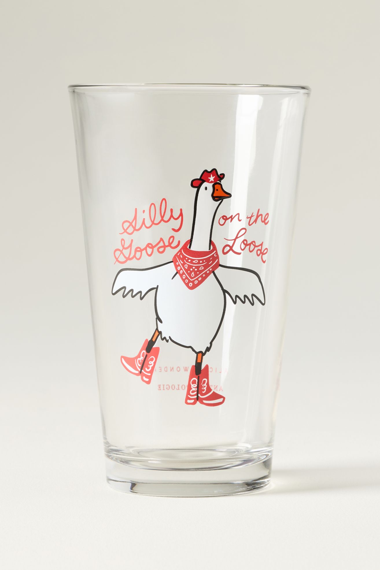 Alice & Wonder Silly Goose Pint Glass - Silly Goose On The Loose, One Size