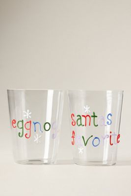Love Notes Holiday Juice Glass