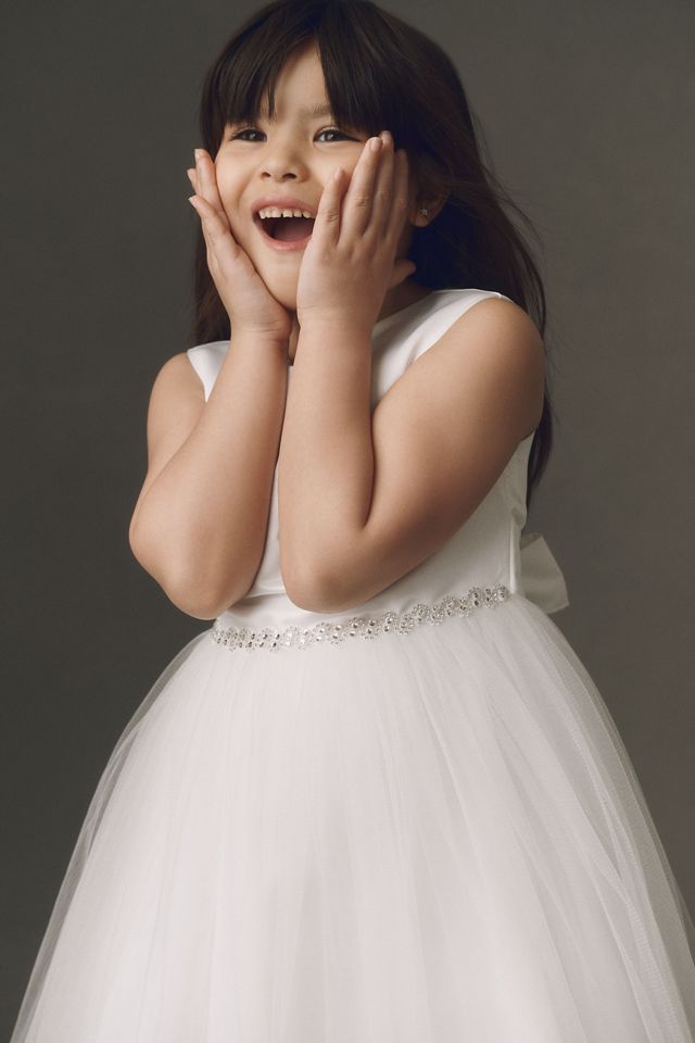 Princess Daliana Tulle Sparkle Flower Girl Dress #4