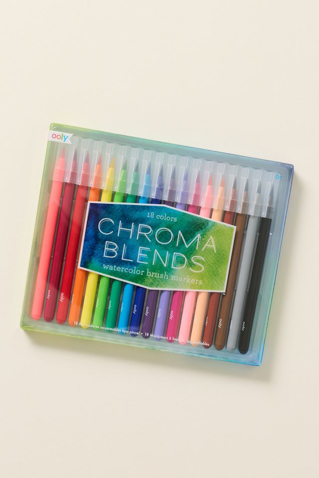 OOLY Chroma Blends Watercolor Brush Markers #1