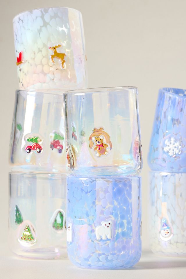 Festive Lustered Icon Juice Glass #4