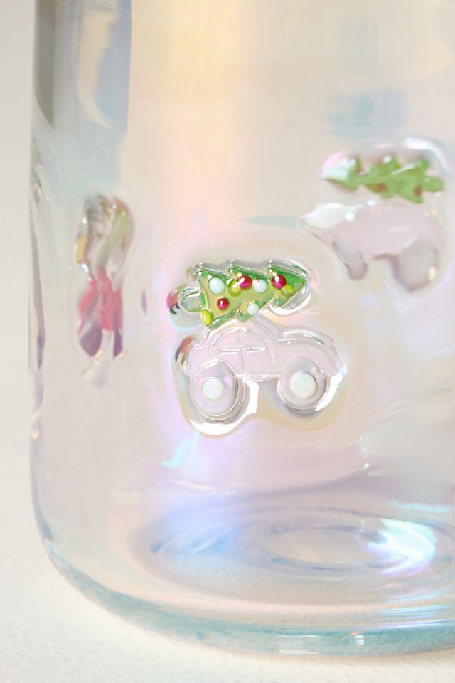 Festive Lustered Icon Juice Glass #3