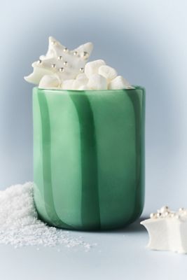 Ribbon Stripe Holiday Icon Juice Glass