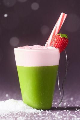 Strawberry Matcha Glass Ornament