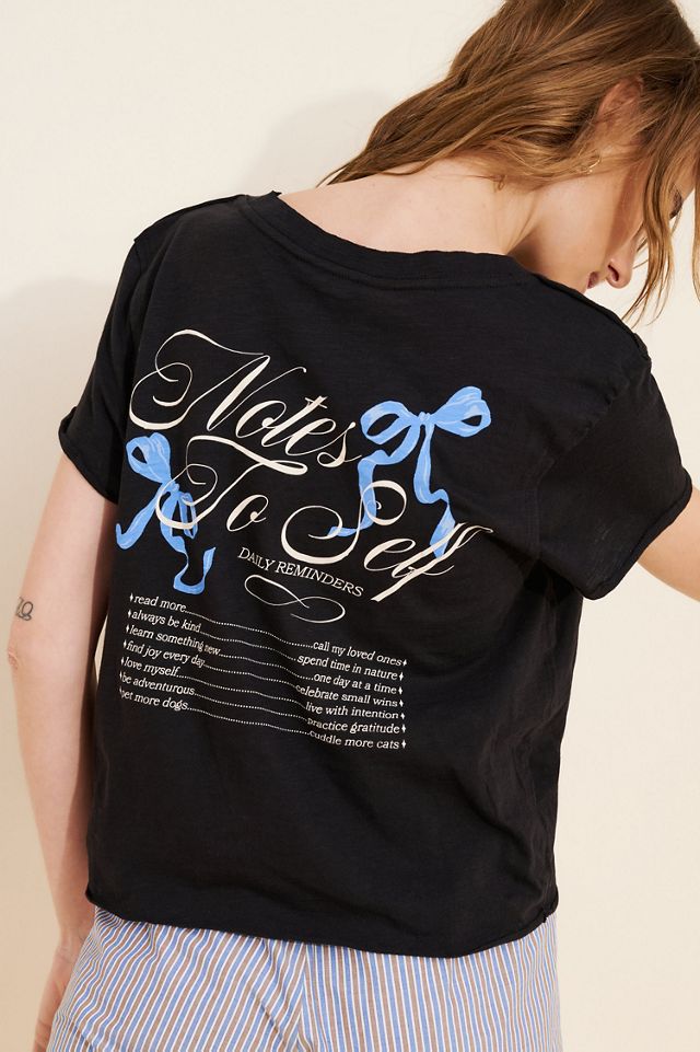 Maeve Notes to Self Short-Sleeve Top #2
