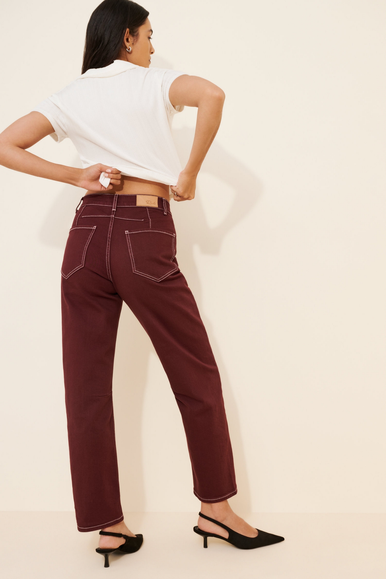 Rails Samo High-Rise Barrel-Leg Jeans