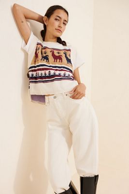 Pilcro Twofer Graphic Sweater