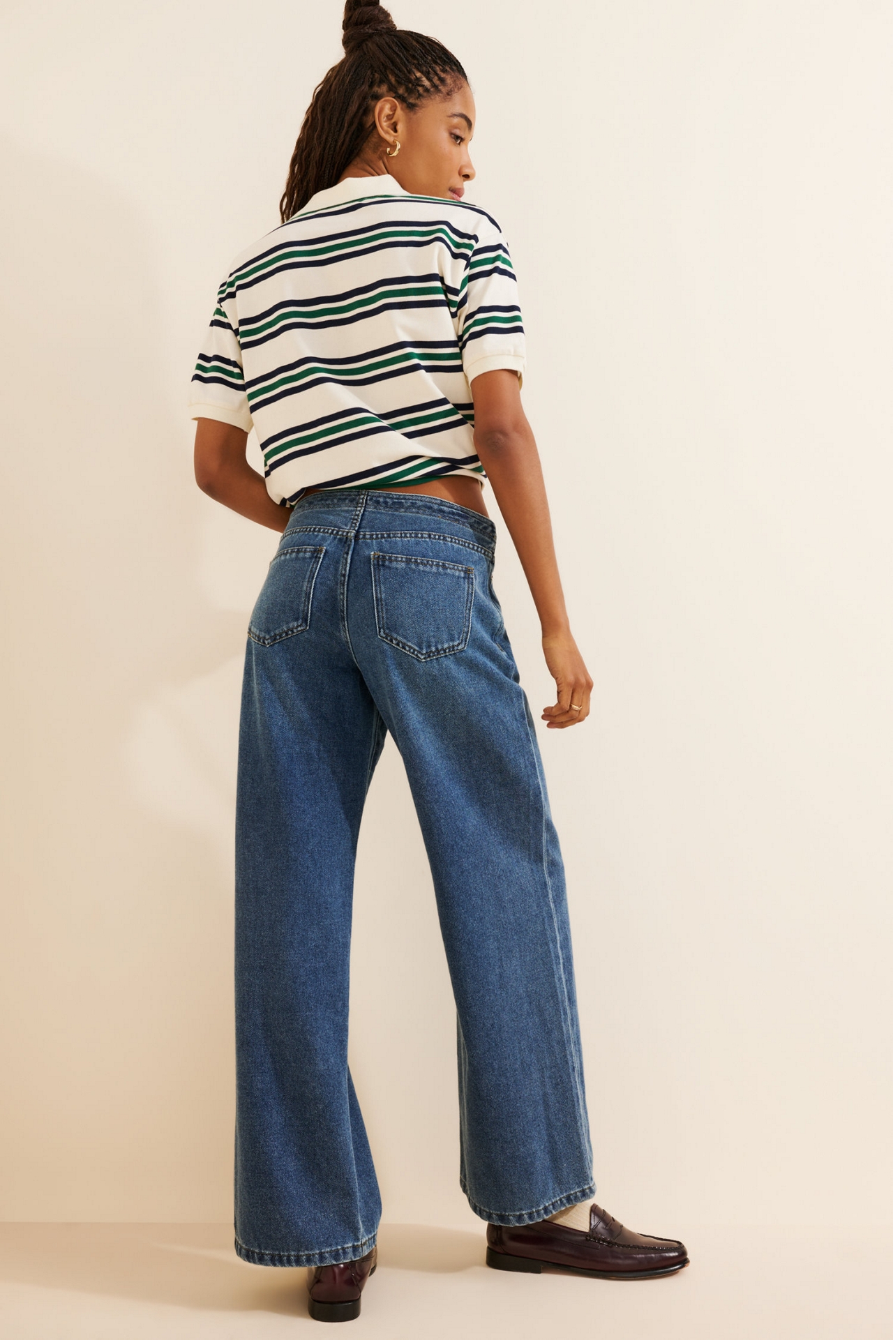Habitual Jade Drawstring Wide-Leg Jeans