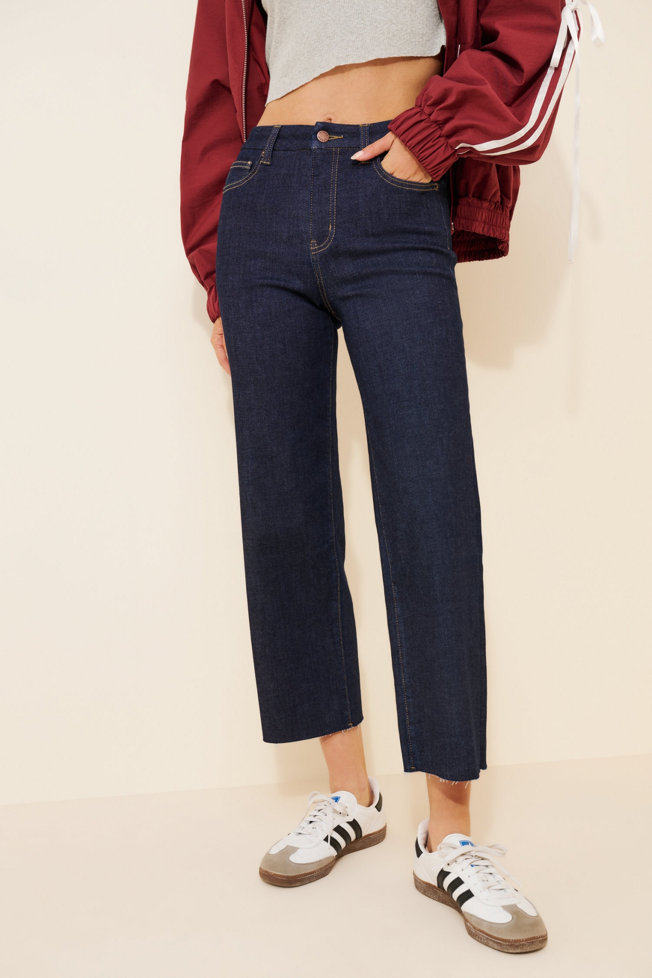 Oliver Logan Aberdeen Wide Leg Crop Jeans