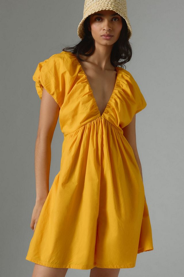 Ruched V-Neck Romper #3