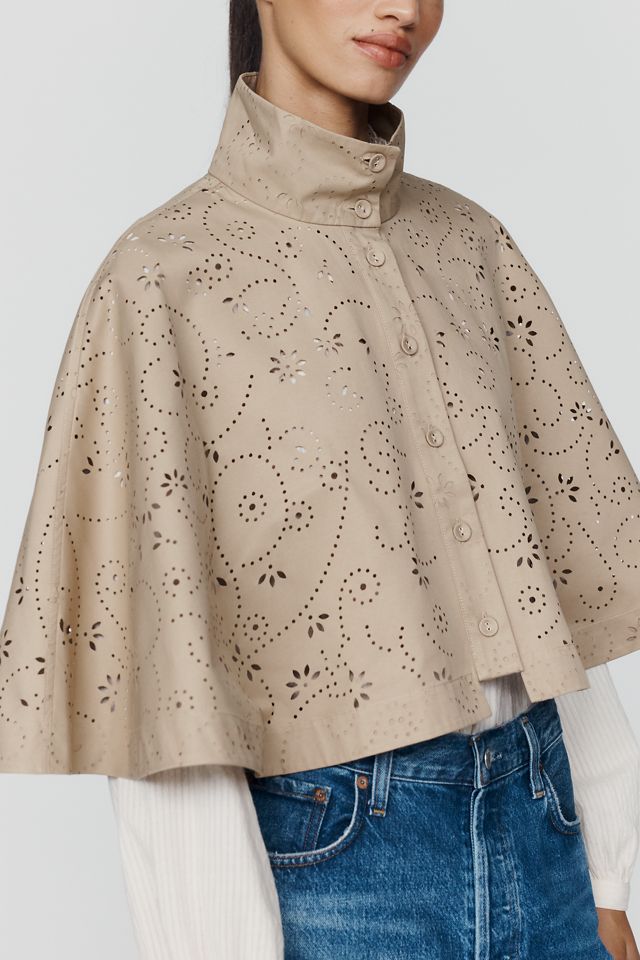 Sunday in Brooklyn Eyelet Trench Cape #2
