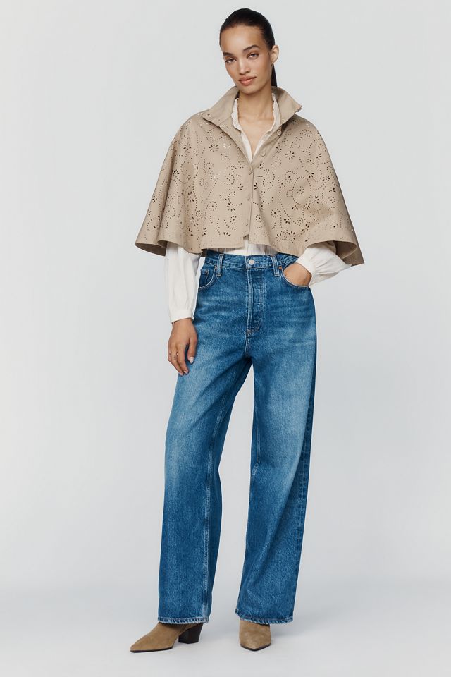 Sunday in Brooklyn Eyelet Trench Cape #3
