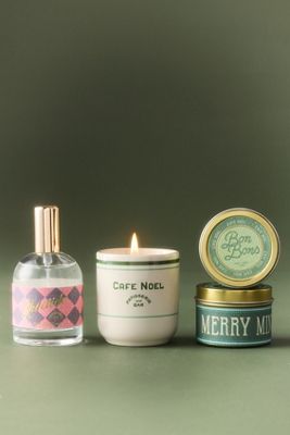 Travel Luggage Woody Gourmand Candle Gift Set