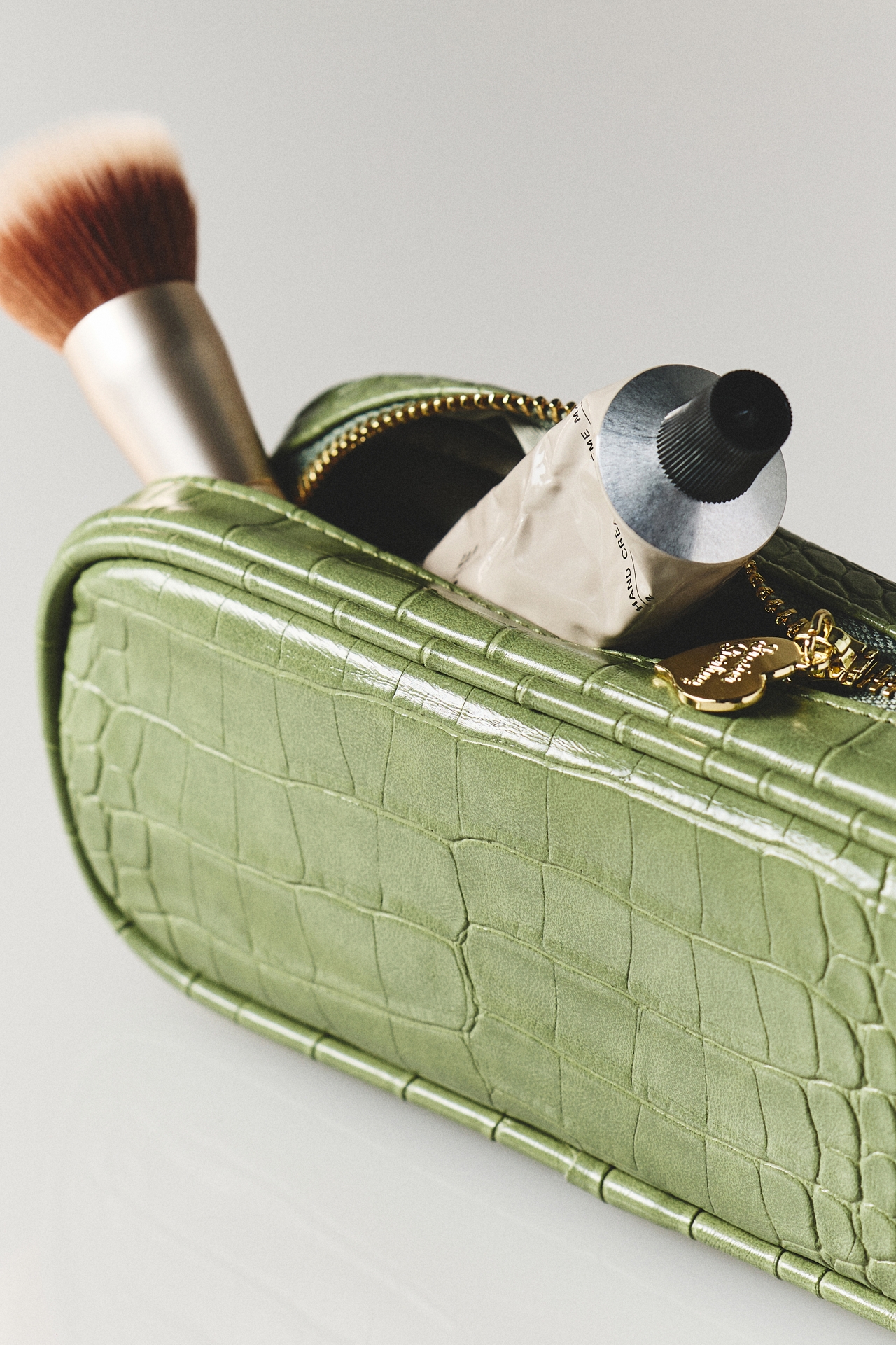 Frasier Sterling Croc Small Pouch