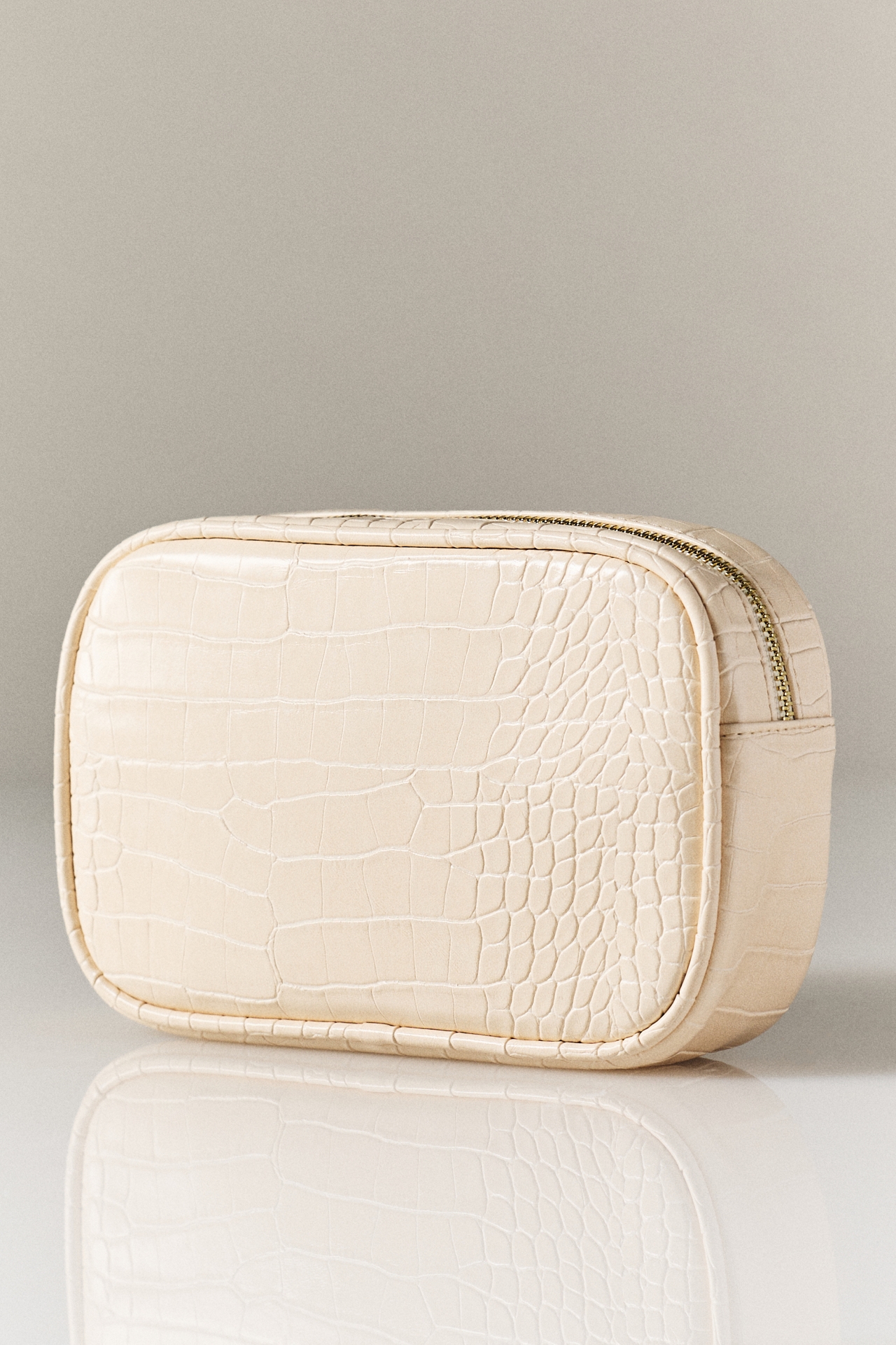 Frasier Sterling Croc Medium Pouch