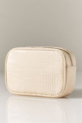 Frasier Sterling Croc Medium Pouch