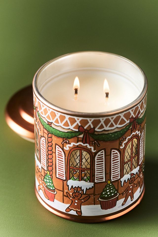 Glasshouse Gourmand Gingerbread House Boxed Glass Candle #1