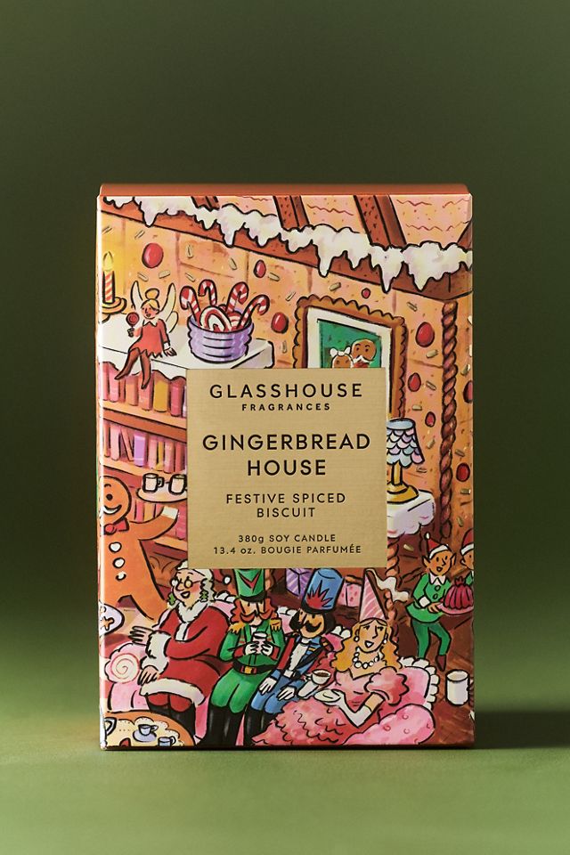 Glasshouse Gourmand Gingerbread House Boxed Glass Candle #2