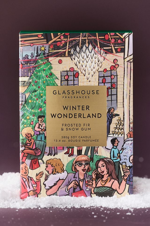 Glasshouse Woody Winter Wonderland Glass Boxed Candle #1