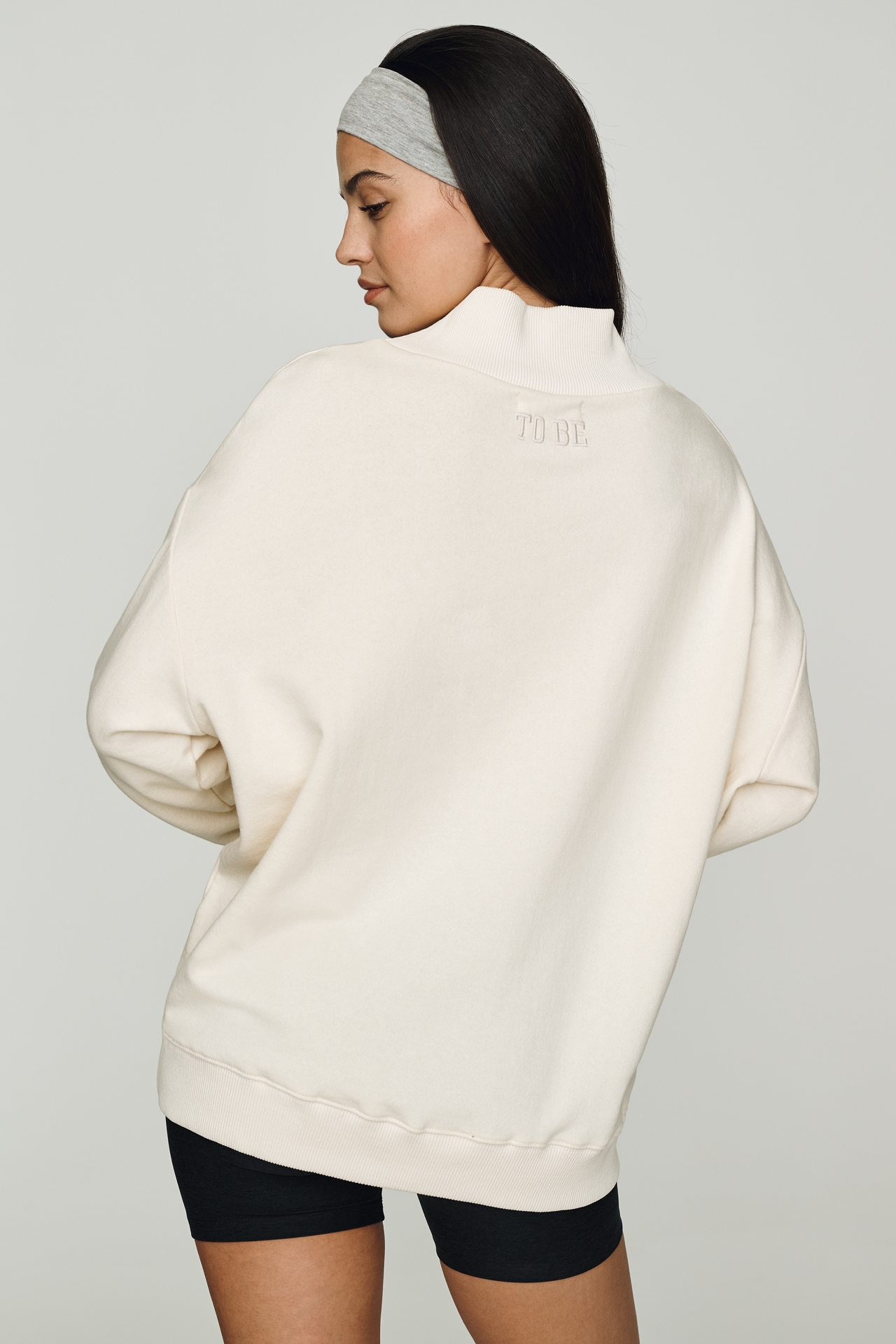 By Anthropologie Weddings Cotton Funnel-Neck Sweatshirt