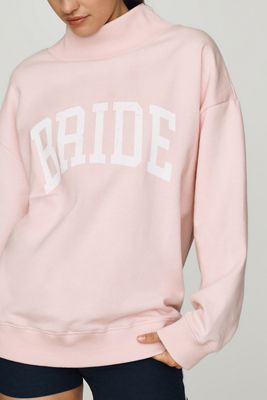 By Anthropologie Weddings Bride Mockneck Sweatshirt