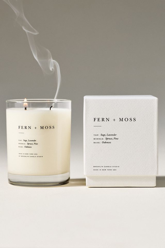 Brooklyn Candle Co. Fresh Fern + Moss Glass Candle #3