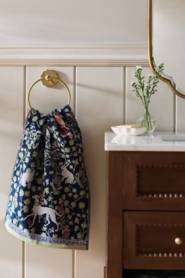 Aerith Cotton Velour Woven Hand Towel