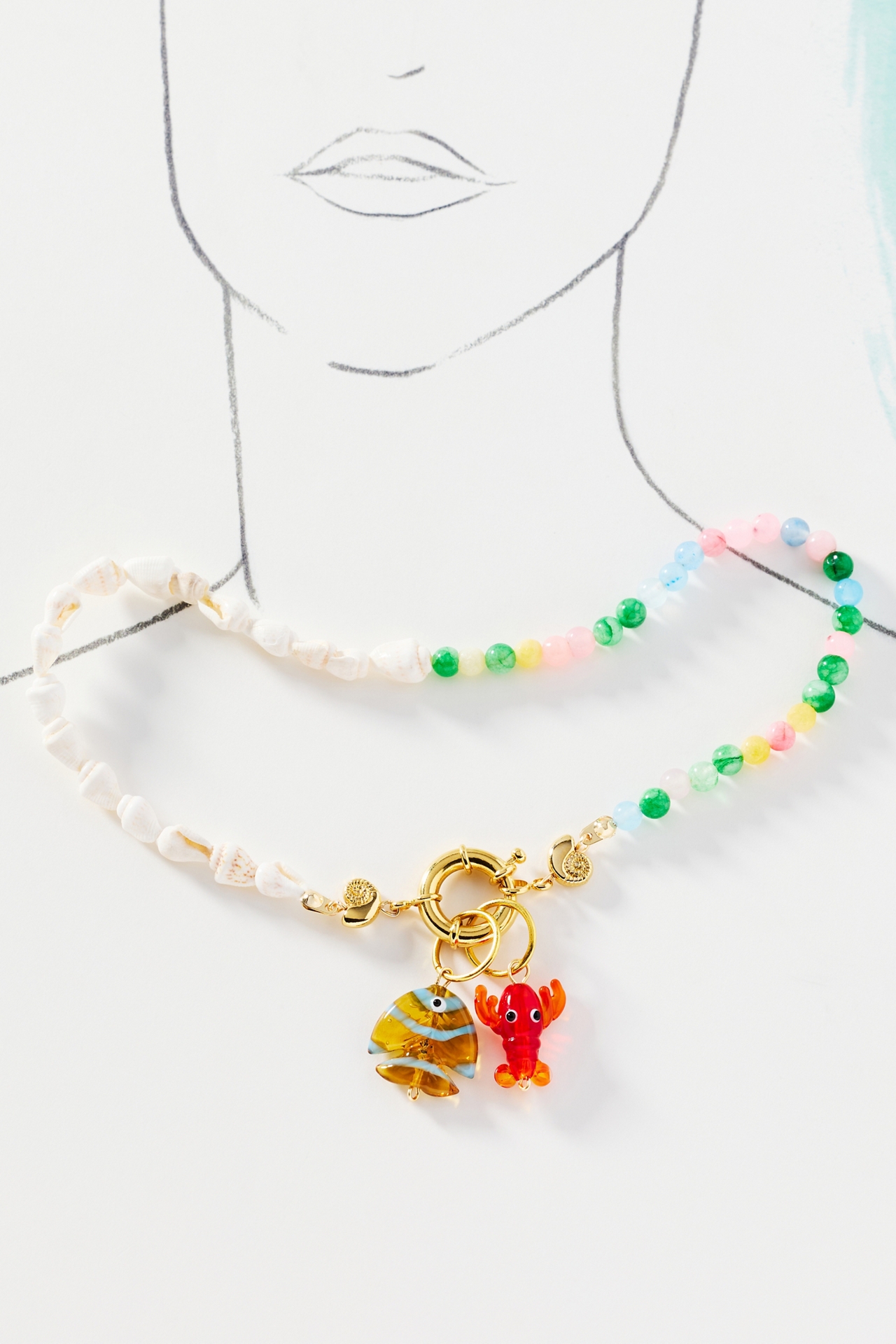 Bamboleira Festival Charm Necklace
