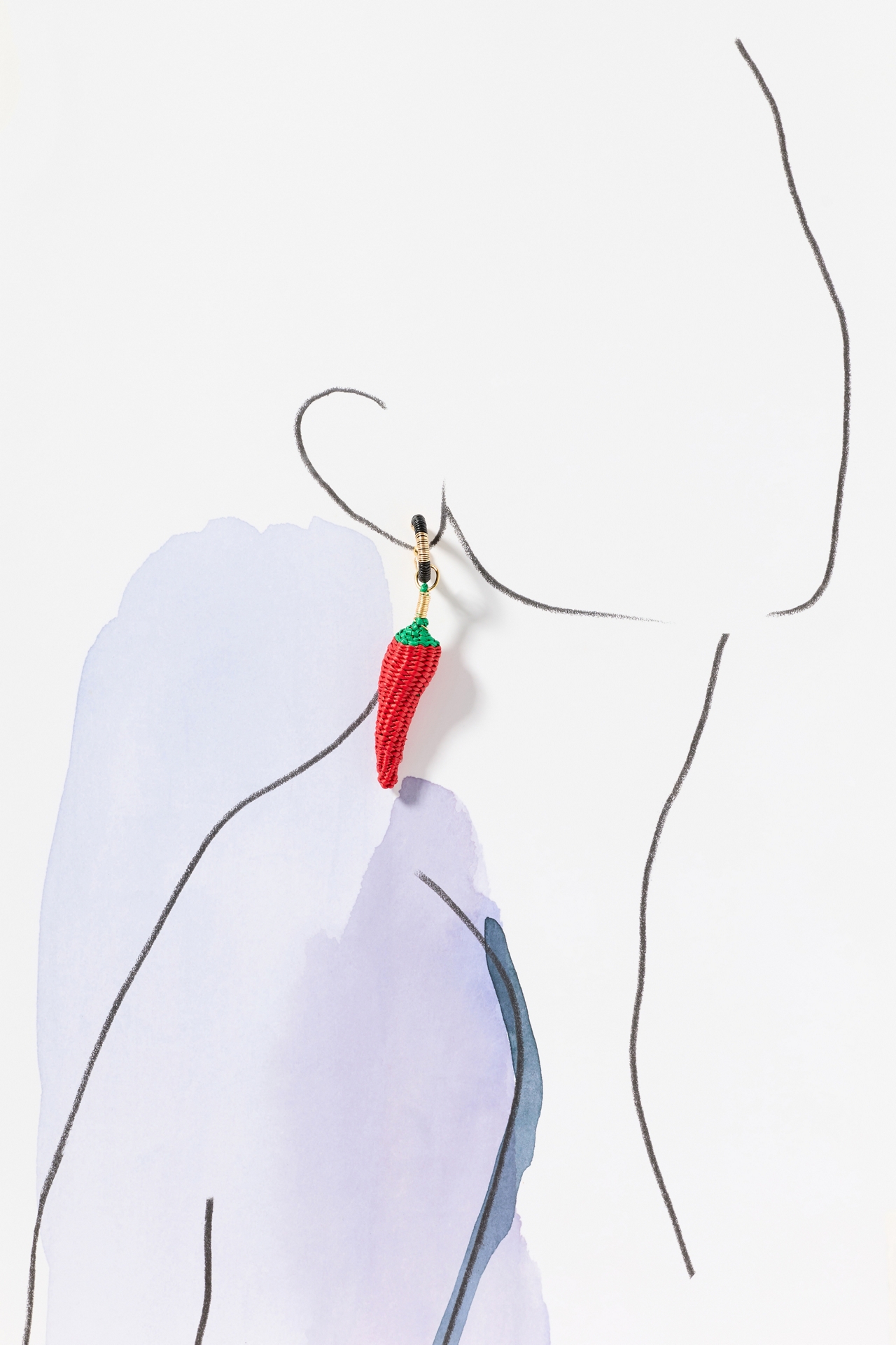 Bamboleira Clarte Charm Hoop Earrings