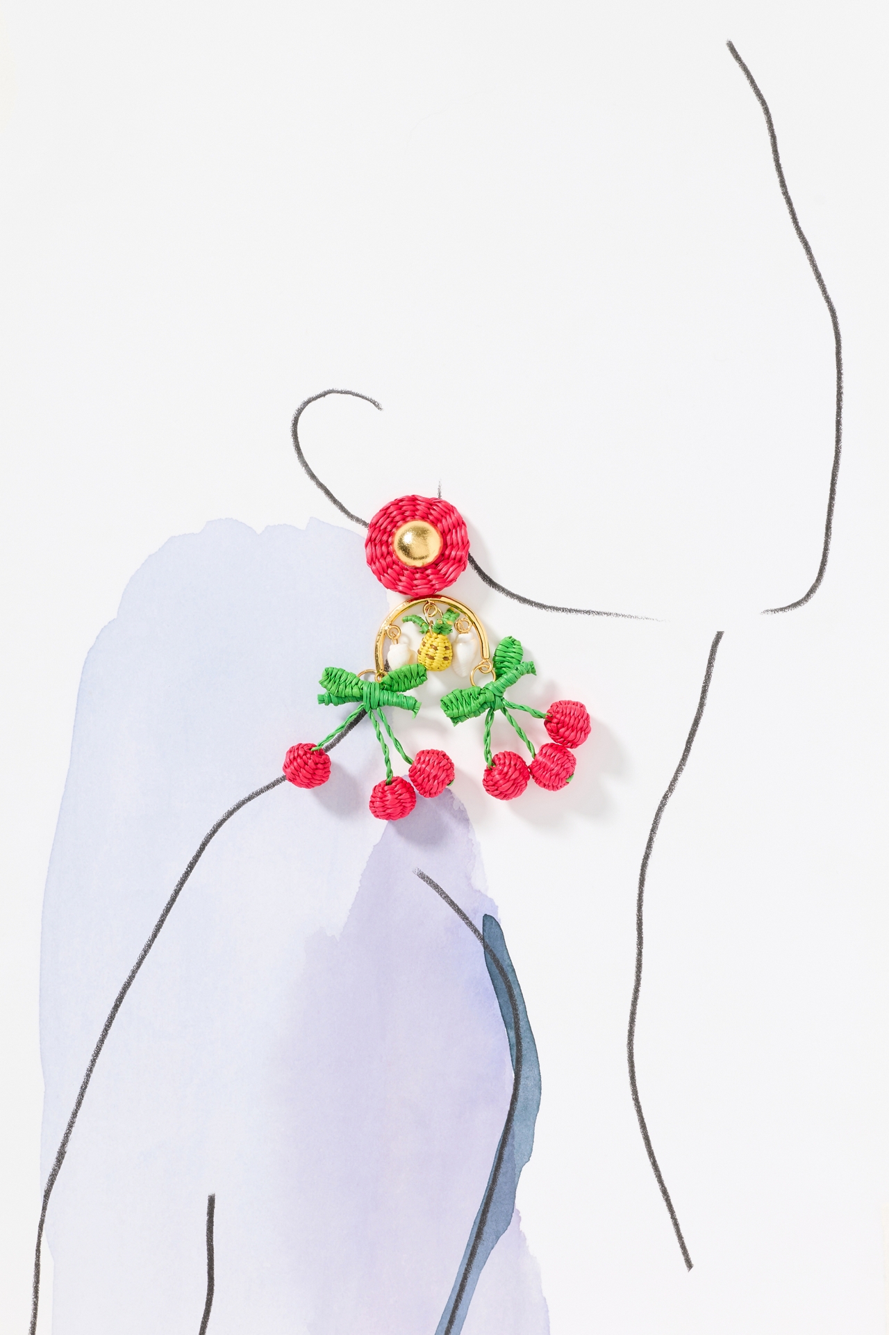 Bamboleira Paprika Maxi Earrings