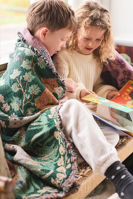 Winter Millifleur Cotton Woven Throw