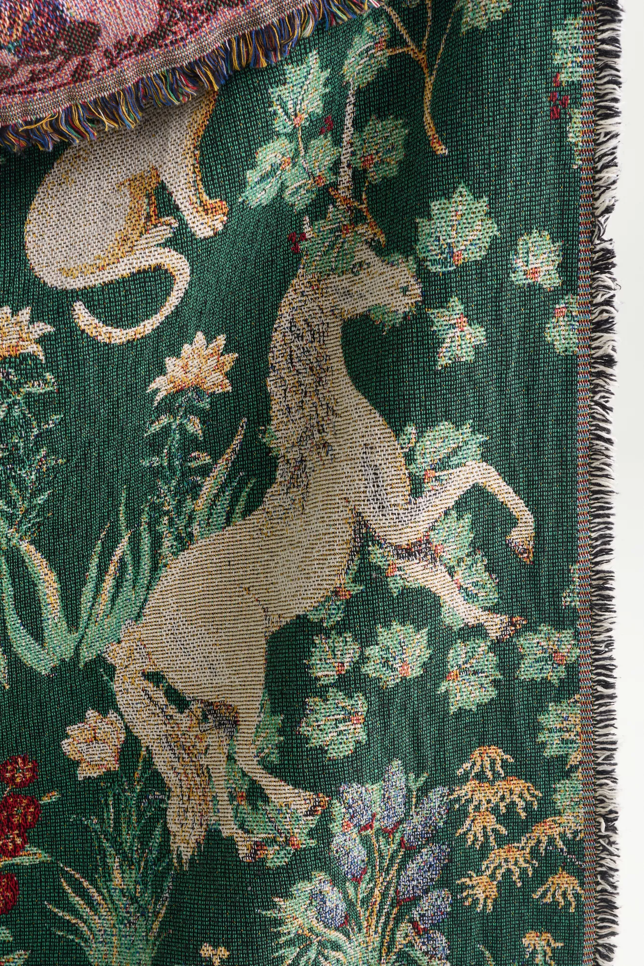 Winter Millifleur Cotton Woven Throw - thumbnail 2