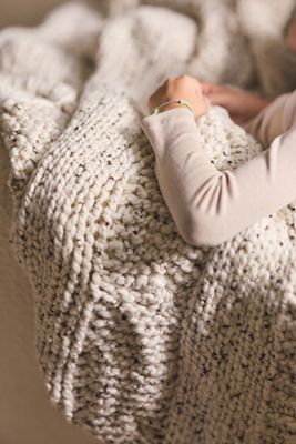 Holly Cable-Knit Throw Blanket