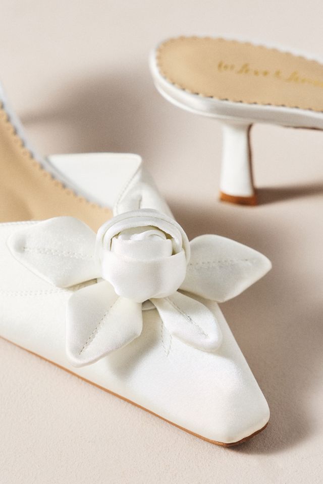 For Love & Lemons Noell Rosette Mules | Anthropologie