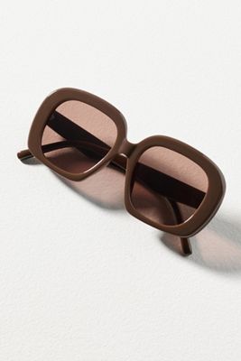 By Anthropologie Oversized Square Retro Sunglasses